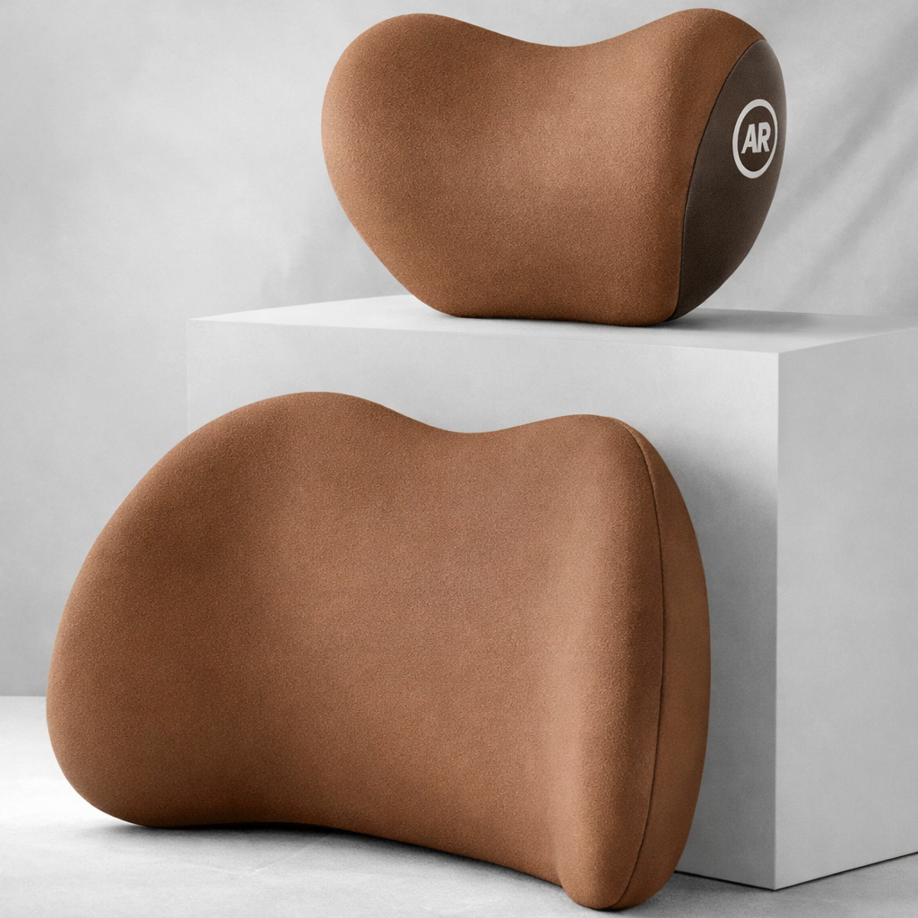 Ergonomic Head and Lumbar Support Cushion Set