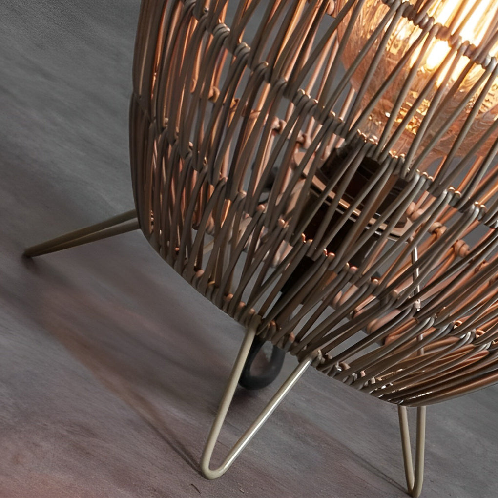Elegant Rattan | Outdoor Lamp with Waterproof Design | Cozy Garden Lights for Patios and Balconies