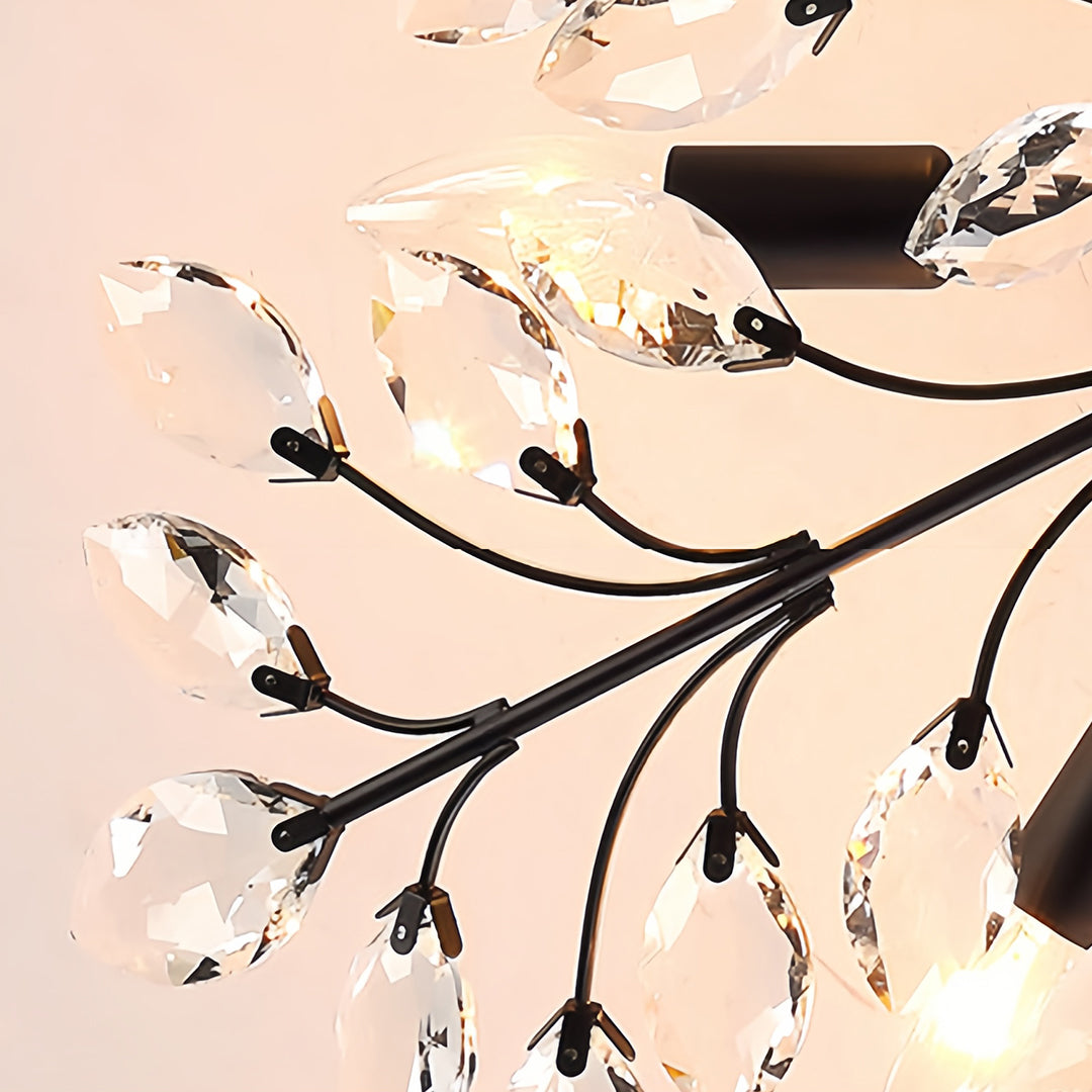 LuminaraCrystal | Elegant Dual-Mode Flush Mount Ceiling Light Fixture