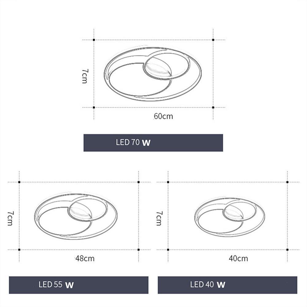 Lunara | Modern Sleek LED Flush Mount Ceiling Light Fixture