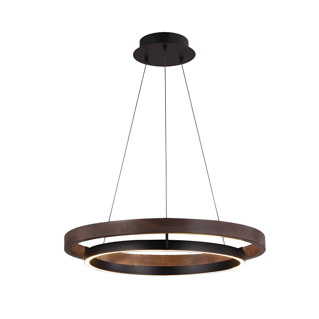 Lunaris | Modern Elegant Black LED Pendant Chandelier Light Fixture