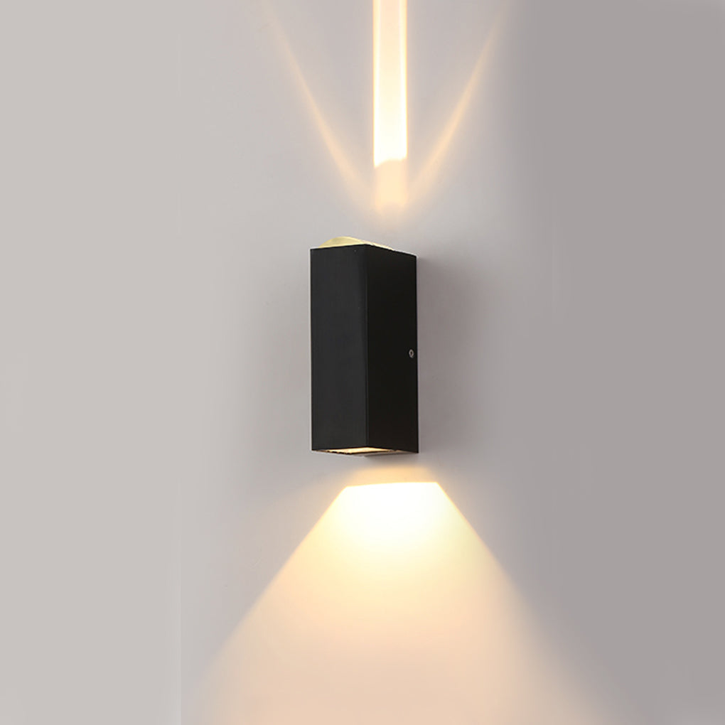 Modern Outdoor Wall Sconce | Dual-Beam Up Down Wall Lights with Waterproof Design | Elegant Exterior Lighting for Architectural Enhancement 0