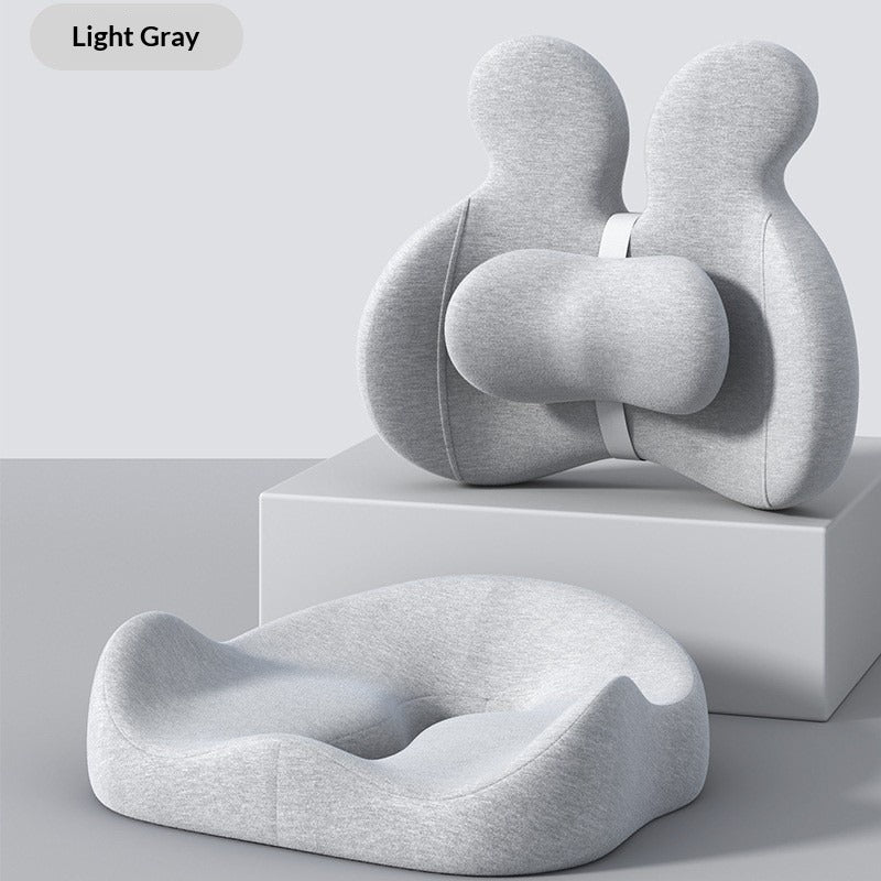 Lumbar Support Memory Foam Seat Cushion