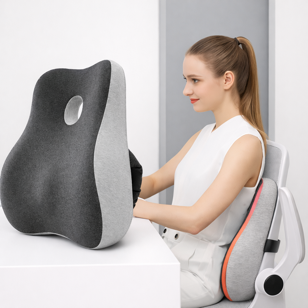 Lumbar & Seat Comfort Cushion Set