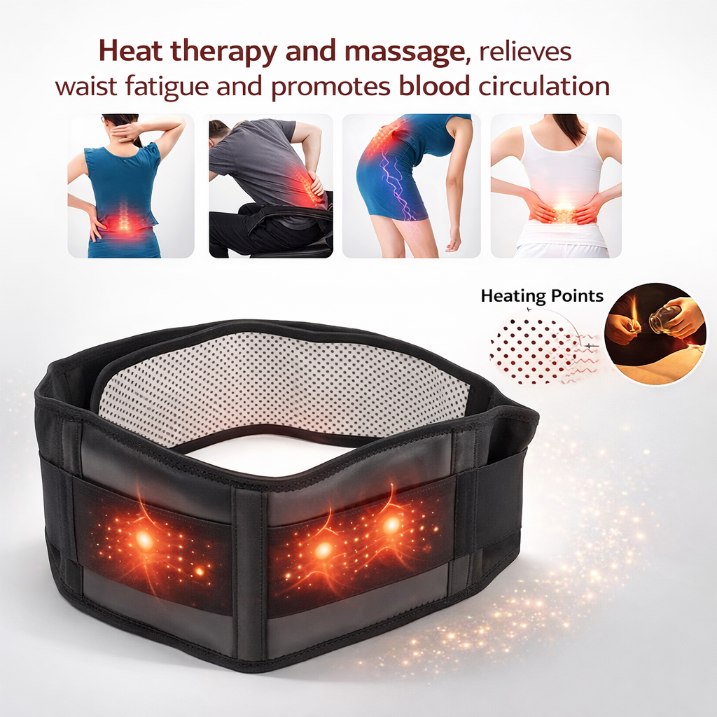 Magnetic Self-Heating Velcro Waist Support