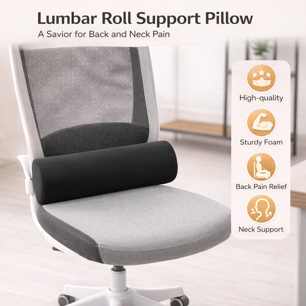 McKenzie Lumbar Support Roll Cylinder Cushion Lumbar Support Pillow
