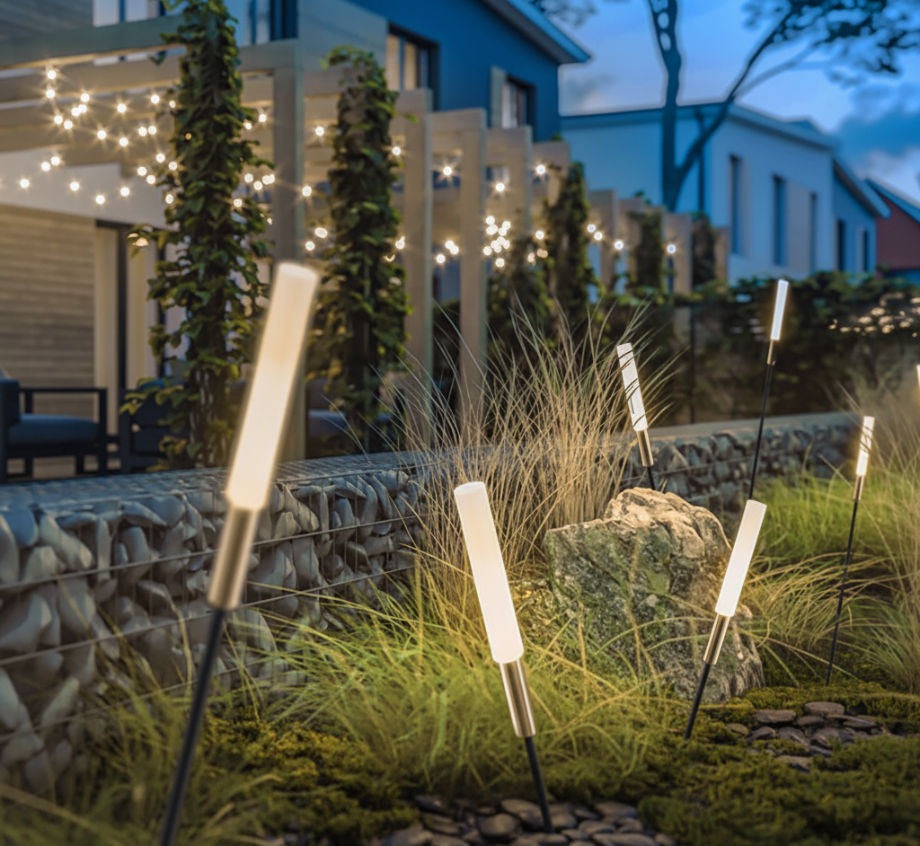 ReedGlow | Elegant Solar Outdoor Lights for Natural Home Lighting
