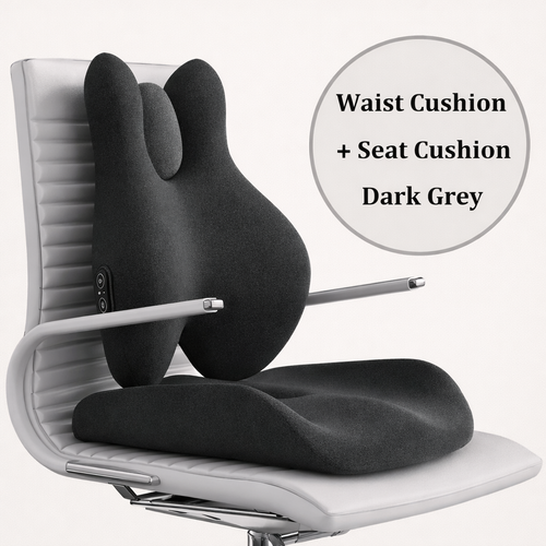 Cushion Office Backrest with Massage and Heating Support
