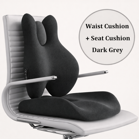 Cushion Office Backrest with Massage and Heating Support