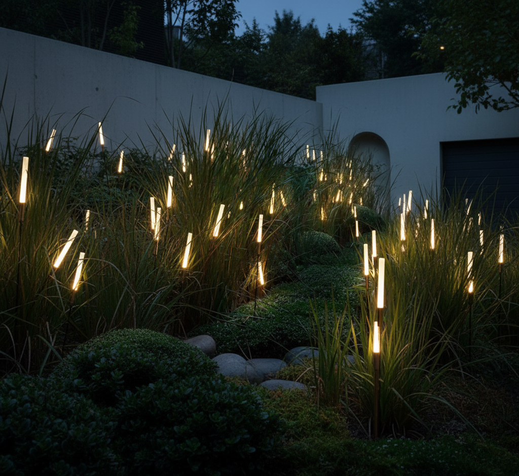 ReedGlow | Elegant Solar Outdoor Lights for Natural Home Lighting
