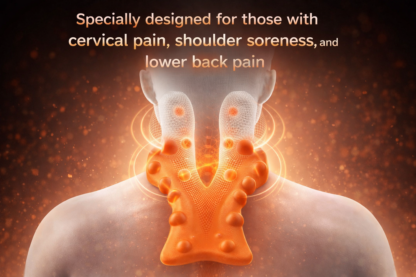 Cervical Relief Neck Stretcher & Trigger Point Massager