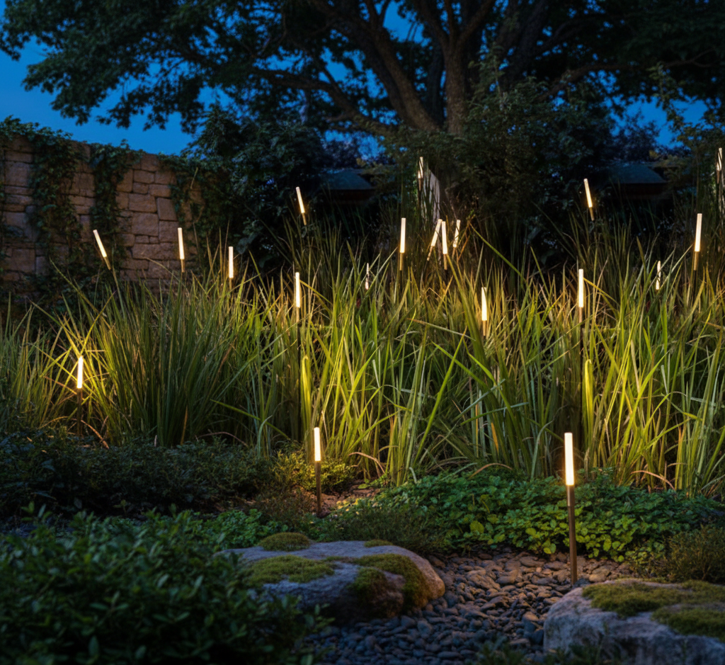 ReedGlow | Elegant Solar Outdoor Lights for Natural Home Lighting