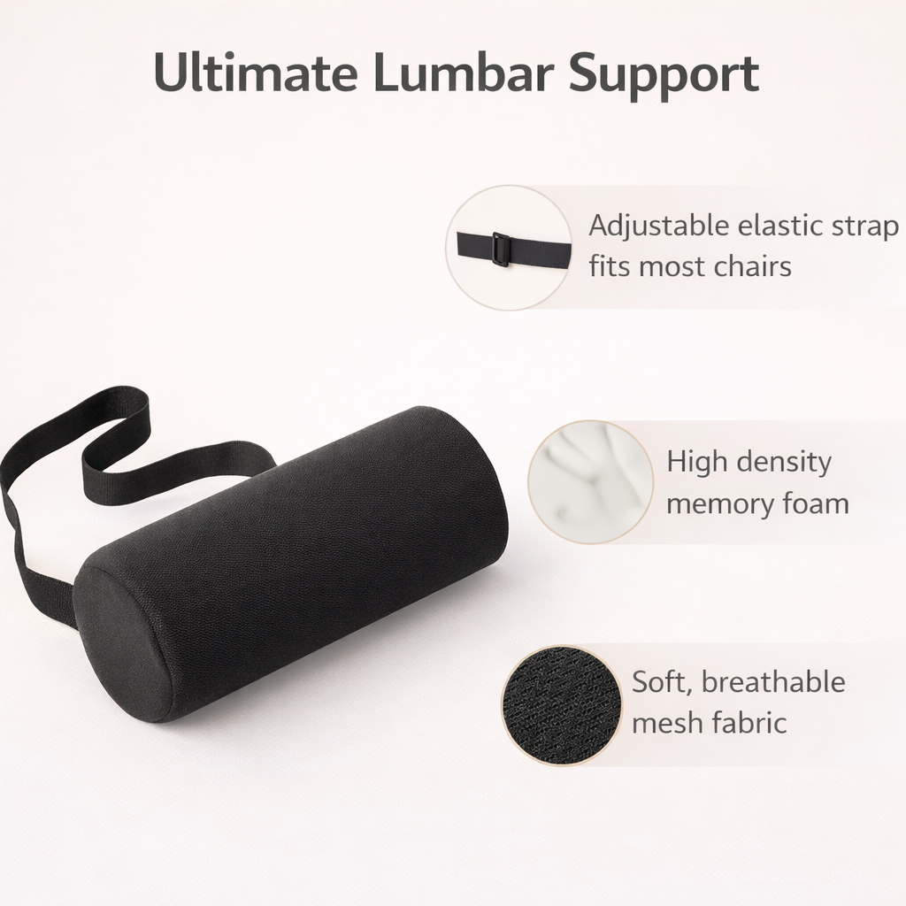 McKenzie Lumbar Support Roll Cylinder Cushion Lumbar Support Pillow