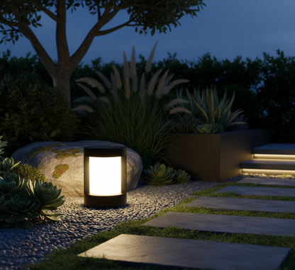 Lumosphere | Stylish Solar Outdoor Lights For Modern Pillar Illumination