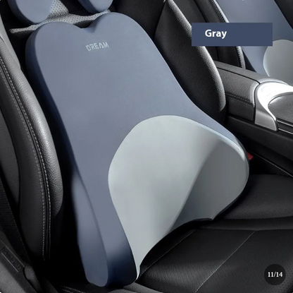 Memory Foam Neck Pillow Car Backrest Cushion