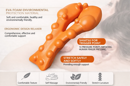 Cervical Relief Neck Stretcher & Trigger Point Massager