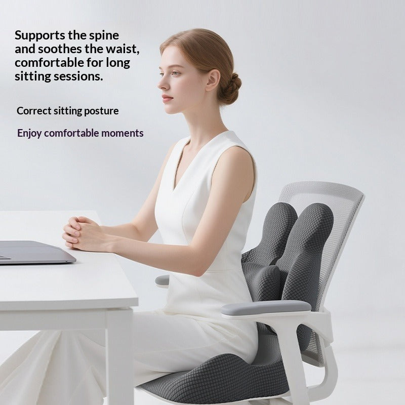 Lumbar Support Memory Foam Seat Cushion