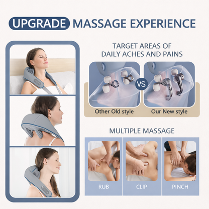 Rechargeable Shoulder & Neck Massager with Heat