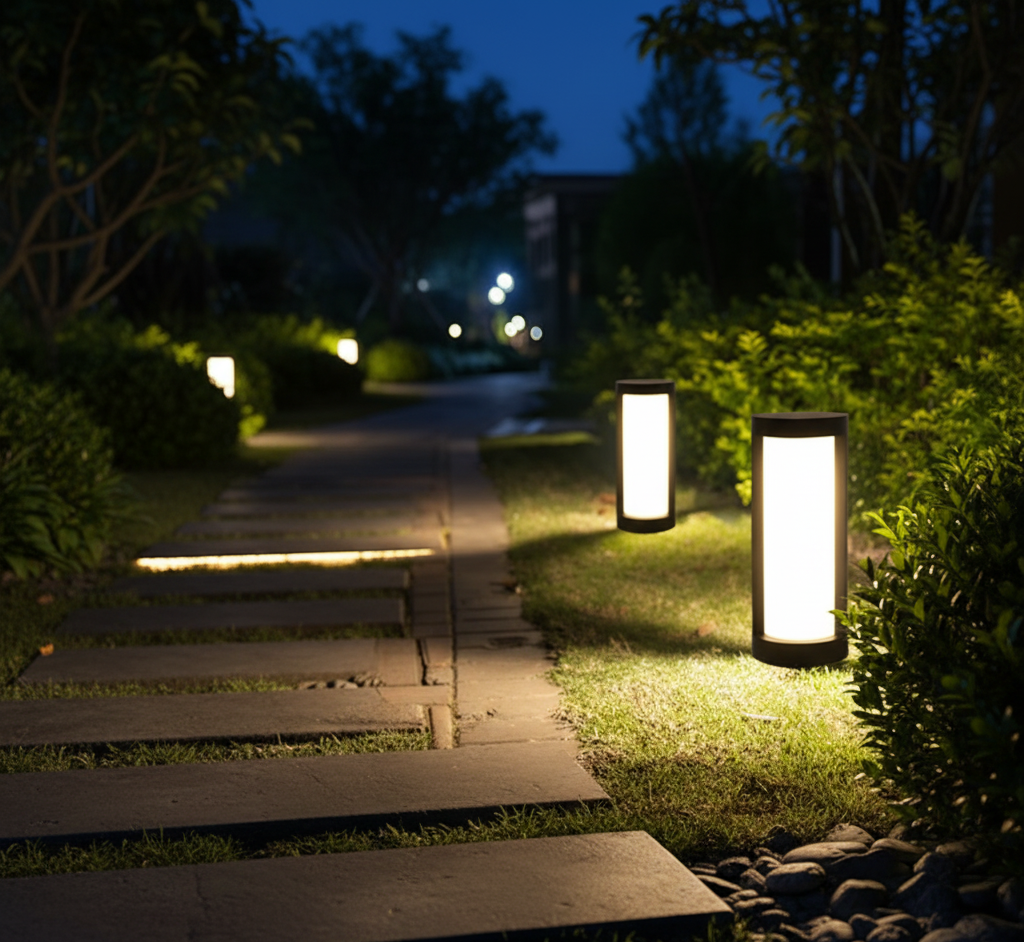 Lumosphere | Stylish Solar Outdoor Lights For Modern Pillar Illumination
