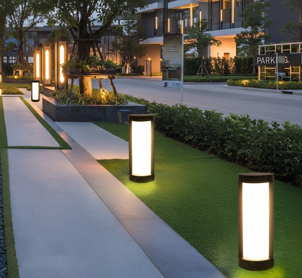 Lumosphere | Stylish Solar Outdoor Lights For Modern Pillar Illumination