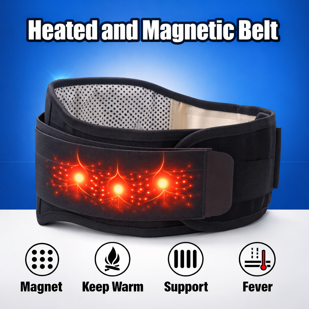 Magnetic Self-Heating Velcro Waist Support