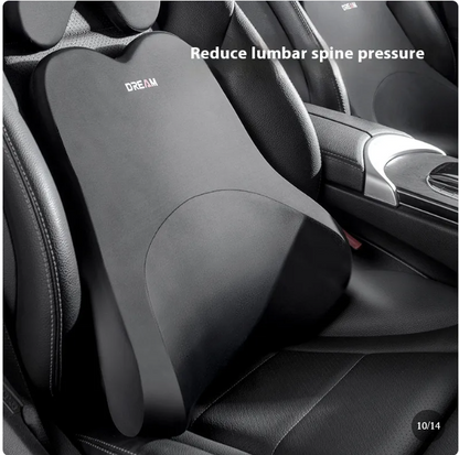 Memory Foam Neck Pillow Car Backrest Cushion