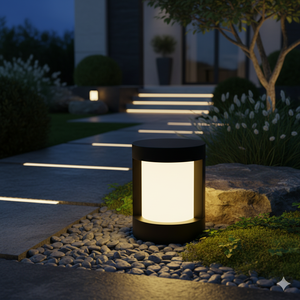 Lumosphere | Stylish Solar Outdoor Lights For Modern Pillar Illumination