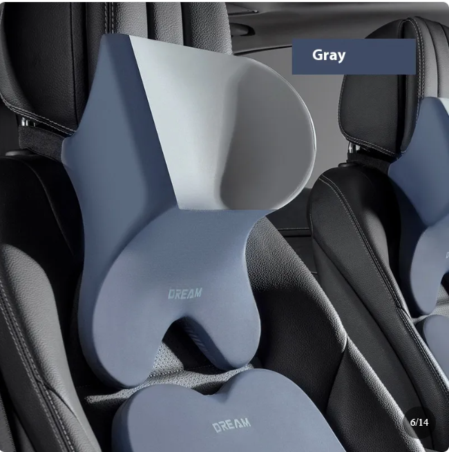 Memory Foam Neck Pillow Car Backrest Cushion