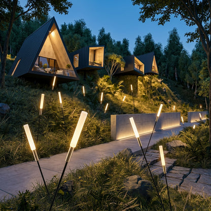 ReedGlow | Elegant Solar Outdoor Lights for Natural Home Lighting