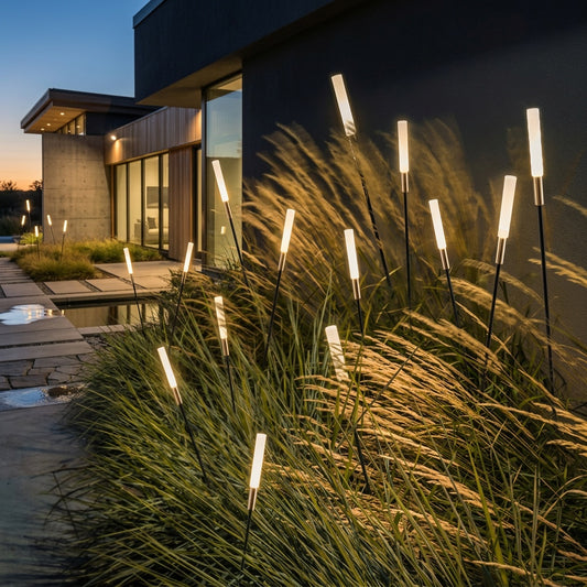 ReedGlow | Elegant Solar Outdoor Lights for Natural Home Lighting