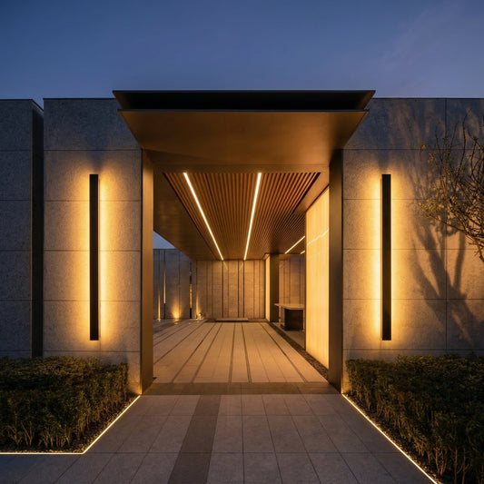 Luminara | Sleek Modern Black Outdoor Wall Lantern for Elegant Illumination