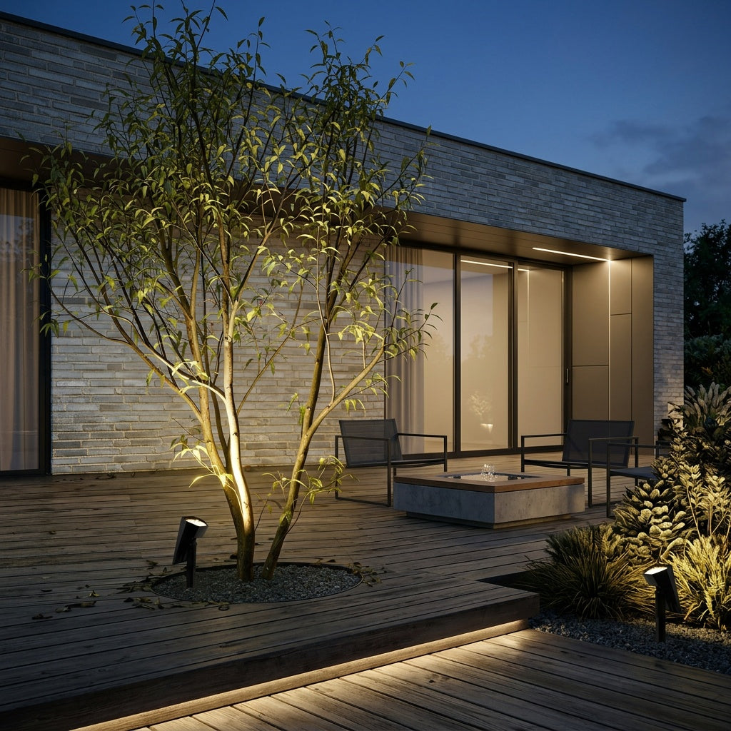 Lumospark | Versatile Solar Powered Spotlight with Dual Color Modes