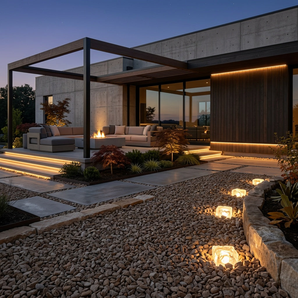 CrystalGlow | Stylish Elegant Solar Garden Outdoor Ice Cube Light