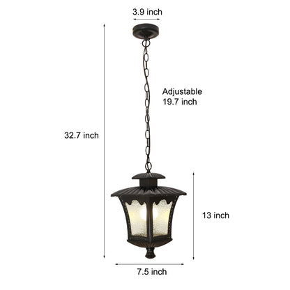 AquaVista | Stylish Retro Outdoor Glass Chandelier Light Fixture