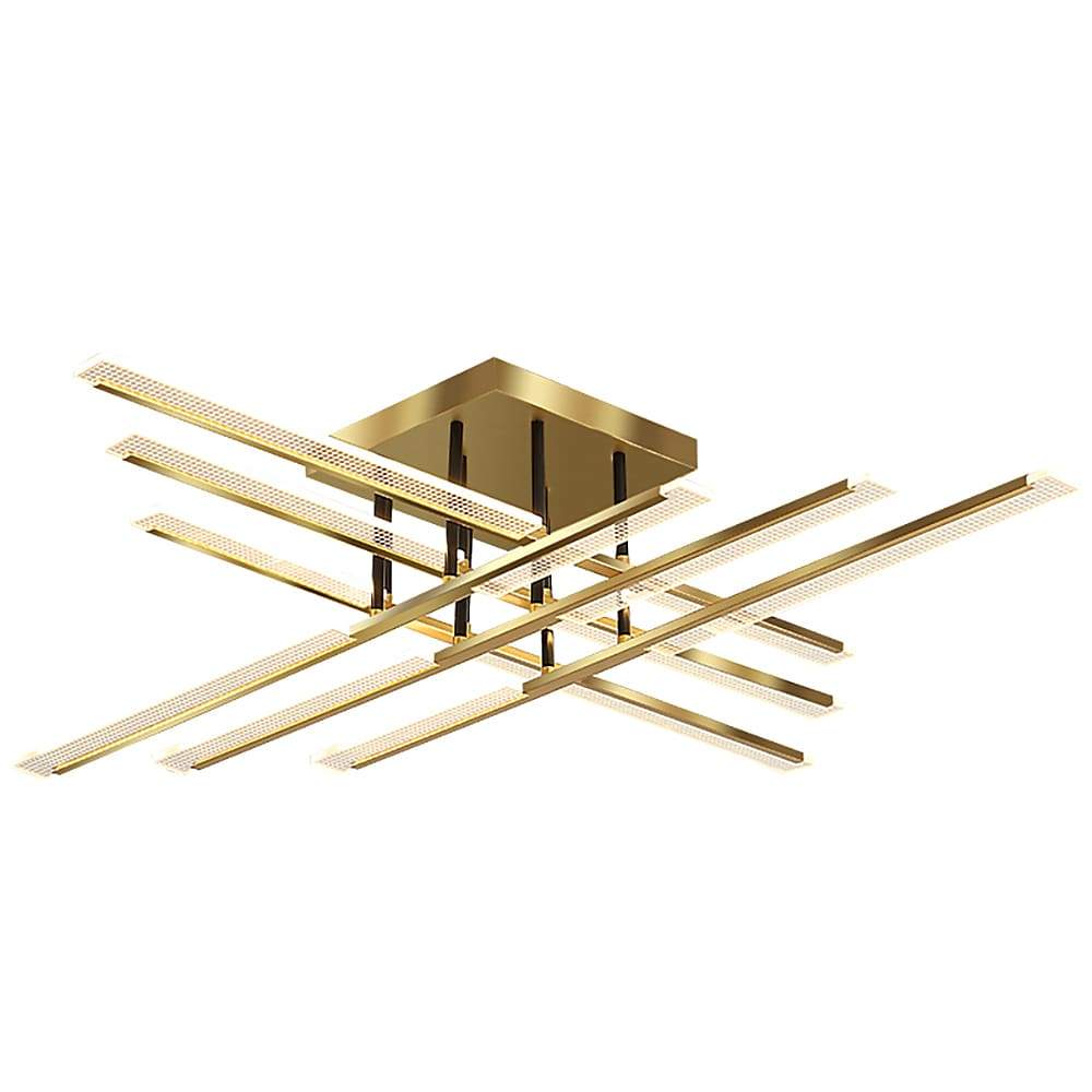 AuroraGlow | Stylish Minimalist Gold Flush Mount LED Ceiling Light