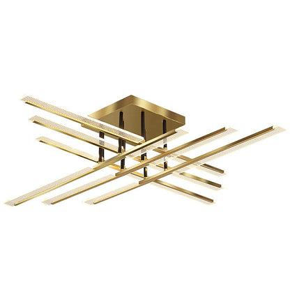 AuroraGlow | Stylish Minimalist Gold Flush Mount LED Ceiling Light