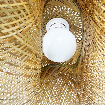 BambooWave | Elegant Natural Bamboo Kitchen Pendant Lighting Fixture
