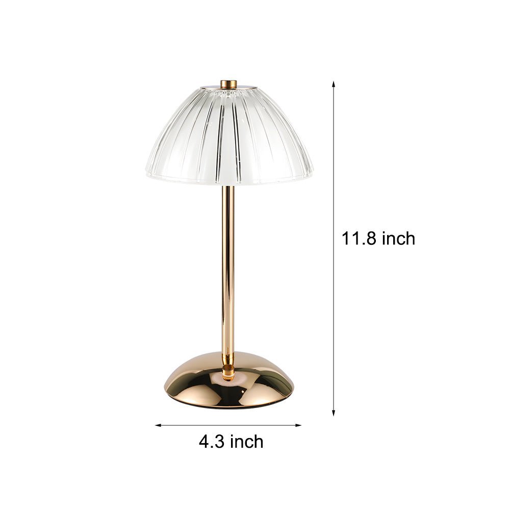 BrassLuxe | Stylish Cordless Battery Operated Bedside Table Lamp 6