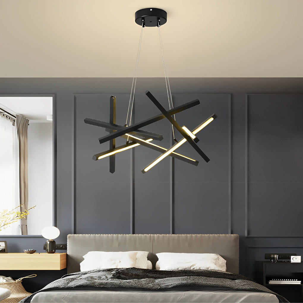 CelestiaLight | Stylish Modern Geometric LED Chandelier Fixture