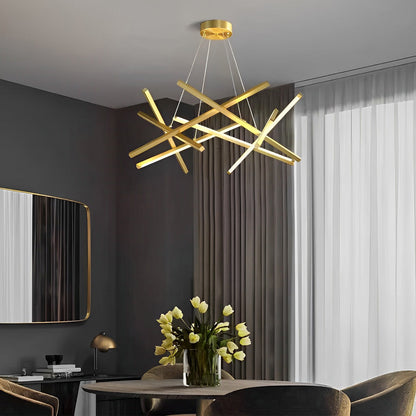 CelestiaLight | Stylish Modern Geometric LED Chandelier Fixture