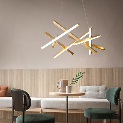 CelestiaLight | Stylish Modern Geometric LED Chandelier Fixture