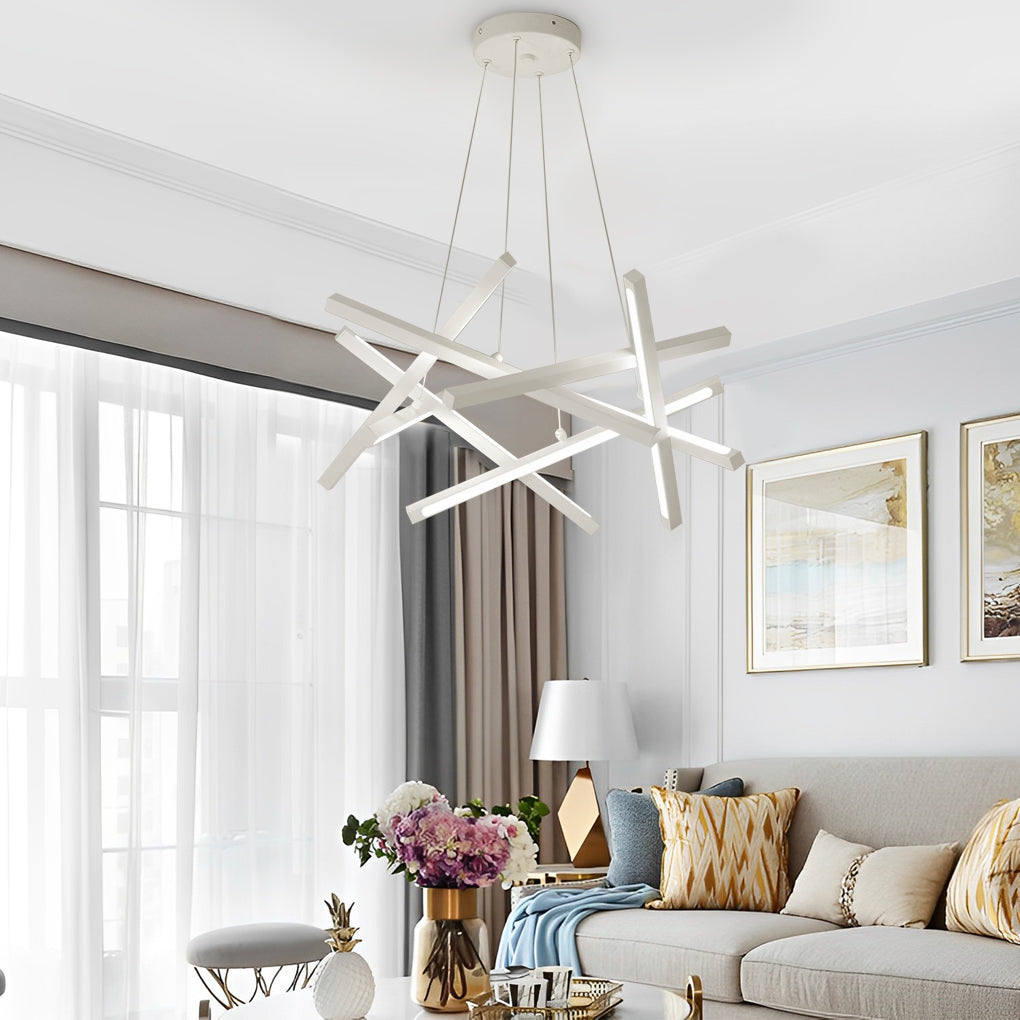 CelestiaLight | Stylish Modern Geometric LED Chandelier Fixture