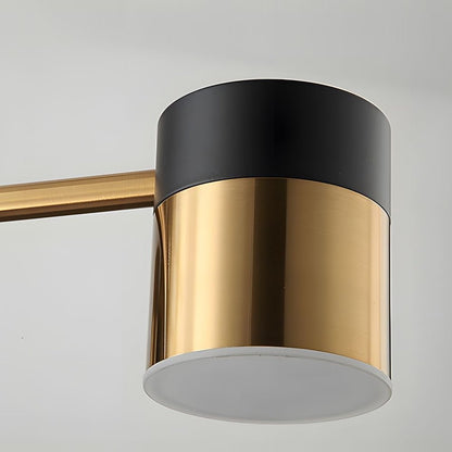 CelestiaSphere | Stylish Modern Black Gold Sputnik Ceiling Light