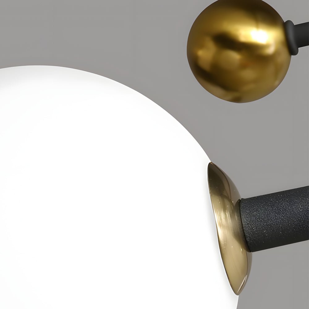 Celestia | Elegant Geometric Sputnik Globe Semi-Flush Mount Light
