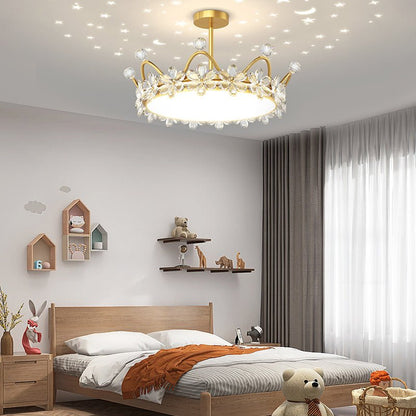 CelestialGlow | Elegant Modern LED Flush Mount Ceiling Light with Dimming