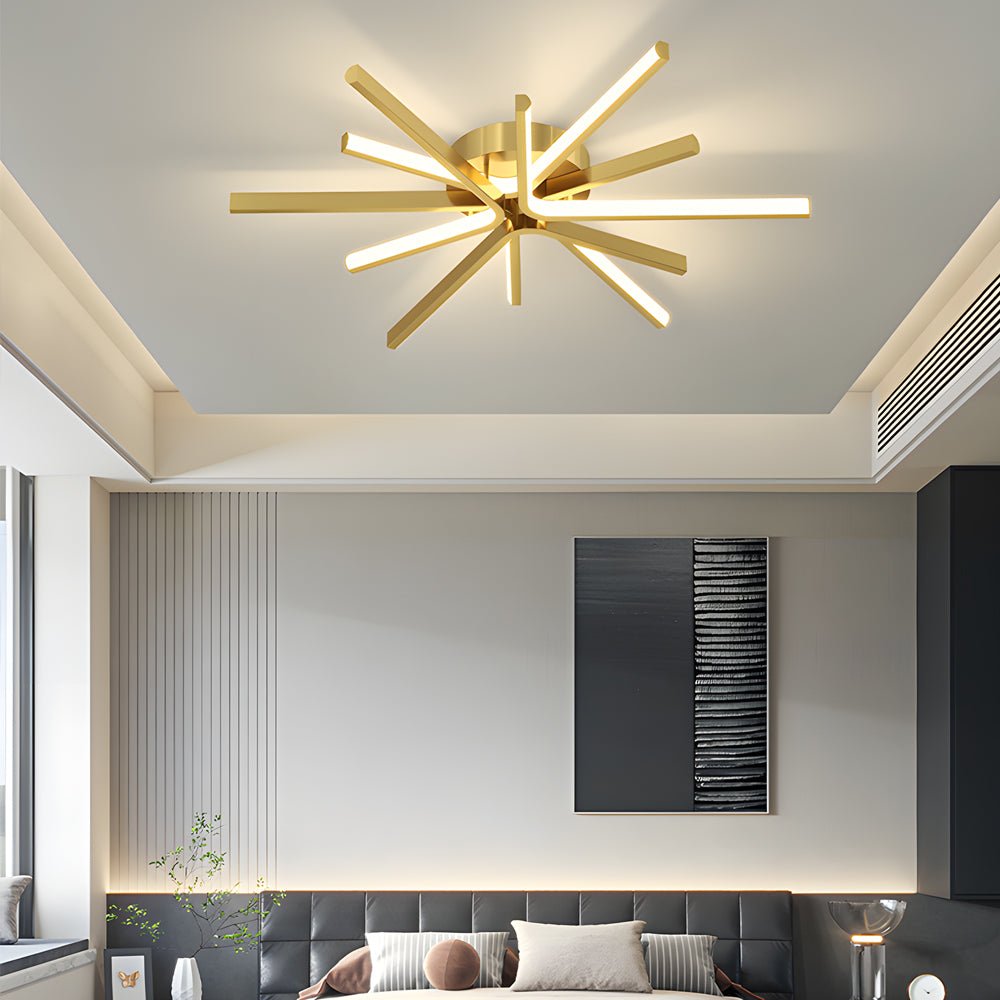 CelestialGlow | Modern Elegant LED Semi-Flush Mount Ceiling Light