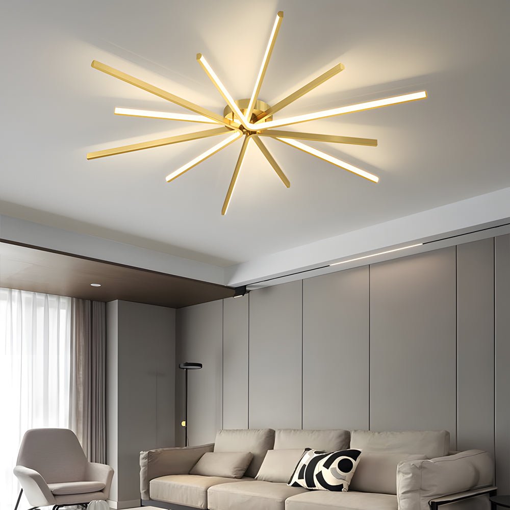 CelestialGlow | Modern Elegant LED Semi-Flush Mount Ceiling Light