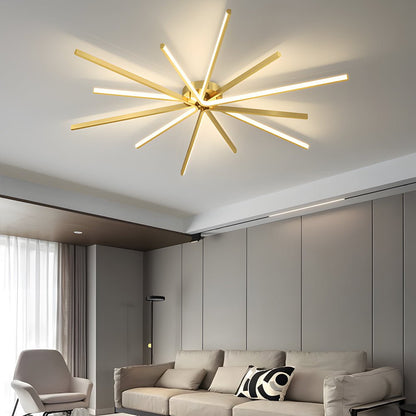 CelestialGlow | Modern Elegant LED Semi-Flush Mount Ceiling Light