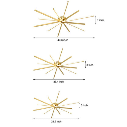 CelestialGlow | Modern Elegant LED Semi-Flush Mount Ceiling Light
