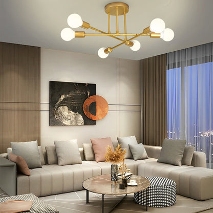 CelestialSphere | Modern Elegant 6-Light Flush Mount Ceiling Light